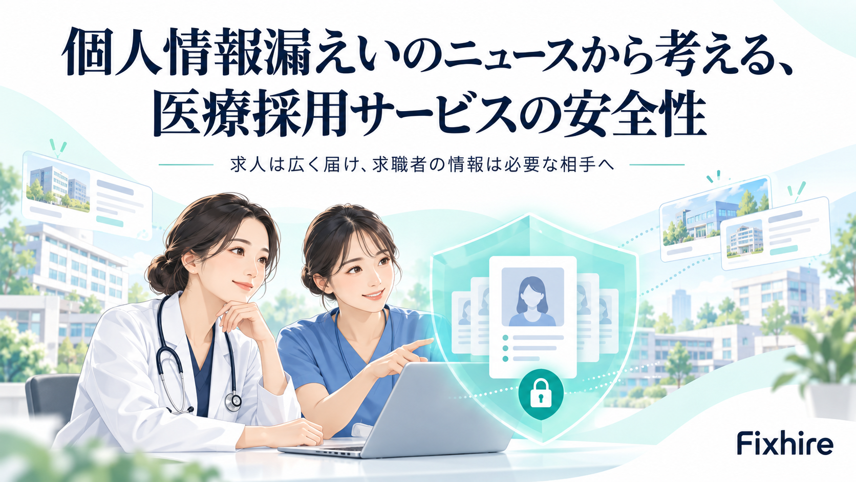 個人情報漏えいのニュースから考える、医療採用サービスの安全性